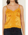Image #3 - Shyanne Women's Lace Trim Satin Cami, Gold, hi-res