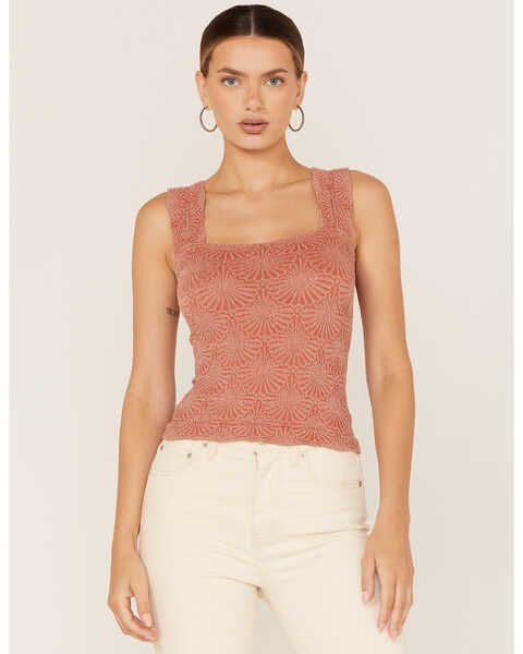 Free People Women's Love Letter Cami, Rust Copper, hi-res