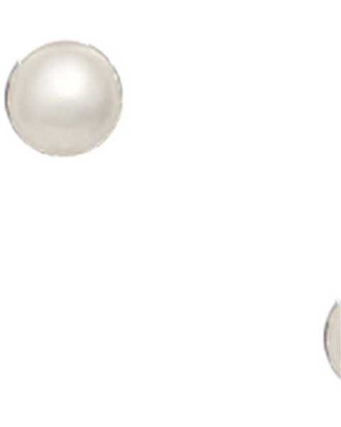 Montana Silversmiths Women's Perfect Pearl Teardrop Earrings, Silver, hi-res