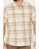 Image #3 - North River Men's Crosshatch Large Plaid Short Sleeve Button Down Western Shirt, White, hi-res