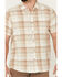 Image #3 - North River Men's Crosshatch Large Plaid Short Sleeve Button Down Western Shirt , White, hi-res