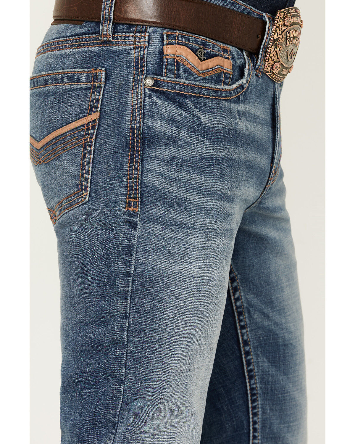 Cody James Men's Medium Wash Bronco Slim Bootcut Stretch Cody James Men's Medium Wash Bronco Slim Bootcut Stretch