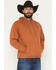 Image #2 - Ariat Men's Logo Graphic Hooded Sweatshirt - Tall, Rust Copper, hi-res