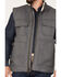 Image #3 - Cowboy Hardware Men's Ranch Canvas Berber Sherpa Lined Vest, Charcoal, hi-res