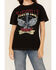 Image #3 - Cut & Paste Women's Nashville Guitar Short Sleeve Graphic Tee, Black, hi-res