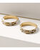 Image #1 - Lainey Wilson Women's Beaded Hoop Earrings, Gold, hi-res