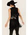 Image #4 - Idyllwind Women's Walnut Studded Fringe Faux Suede Vest, Black, hi-res