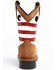 Image #5 - Cody James Boys' USA Flag Western Boots - Broad Square Toe, Brown, hi-res