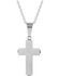 Image #2 - Montana Silversmiths Men's Ingrained in Faith Cross Necklace, Silver, hi-res