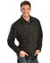 Image #2 - Scully Men's Floral Embroidered Retro Long Sleeve Snap Western Shirt, Jet Black, hi-res