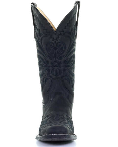 Image #5 - Circle G Women's Embroidery Western Boots - Square Toe, Black, hi-res
