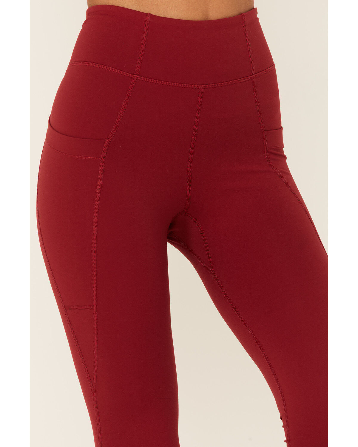 Image #2 - Idyllwind Women's High Rise Freedom Leggings, Burgundy, hi-res