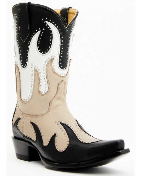 Image #1 - Yippee Ki Yay by Old Gringo Women's Fire Soul Western Boots - Snip Toe, Black/white, hi-res