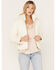 Image #1 - Cleo + Wolf Women's Quilted Corduroy Puffer Jacket, Ivory, hi-res