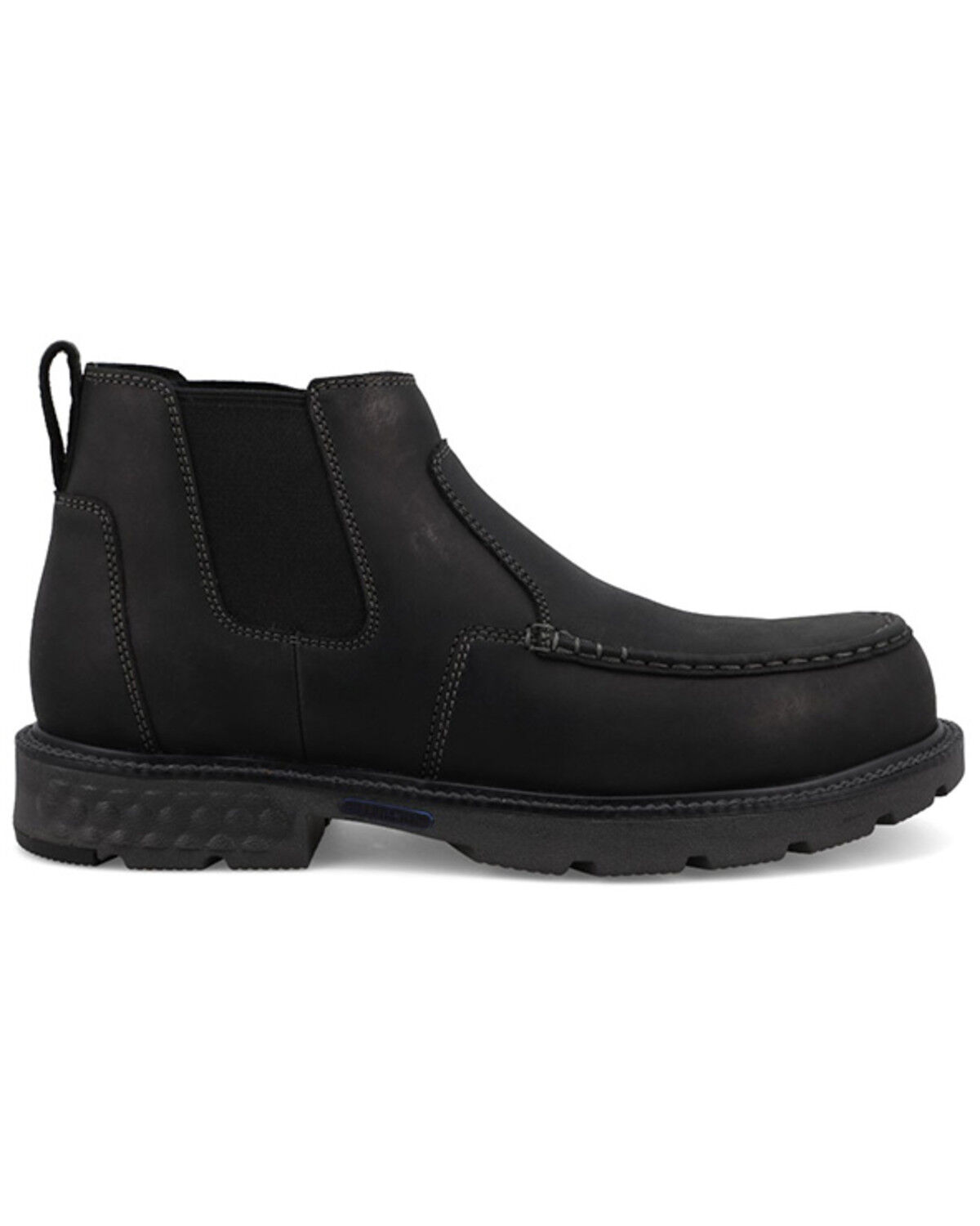 Image #2 - Twisted X Men's 4" Chelsea Moc Work Boots - Nano Toe, Black, hi-res