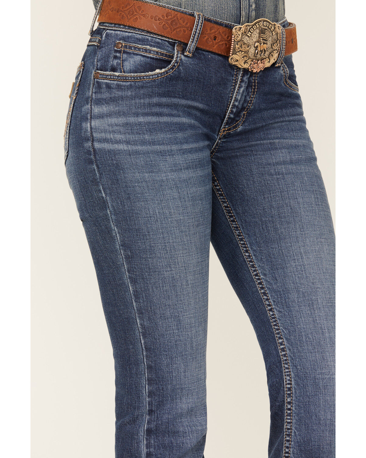 Image #4 - Wrangler Retro Women's Mae Flare Mid Rise Faith Denim Jeans, , hi-res