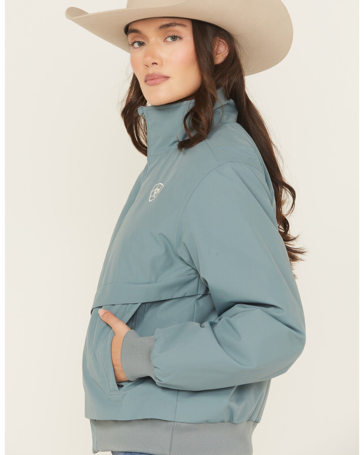 Image #2 - Ariat Women's Stable 2.0 Zip-Up Jacket, Green, hi-res