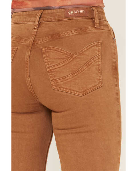 Image #4 - Shyanne Women's High Rise Super Flare Stretch Jeans, Brown, hi-res