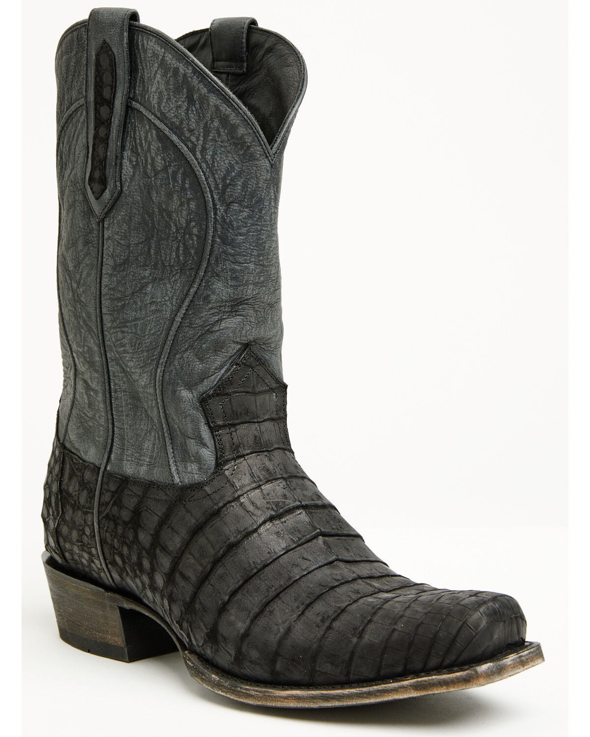 Image #1 - Cody James Black 1978&reg; Men's The Mason Exotic Caiman Belly Western Boots - Square Toe, Black, hi-res