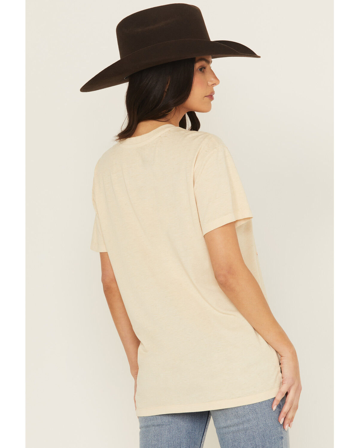 Image #4 - Blended Women's Let's Go Girls Short Sleeve Graphic Tee, Tan, hi-res