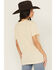 Image #4 - Blended Women's Let's Go Girls Short Sleeve Graphic Tee, Tan, hi-res