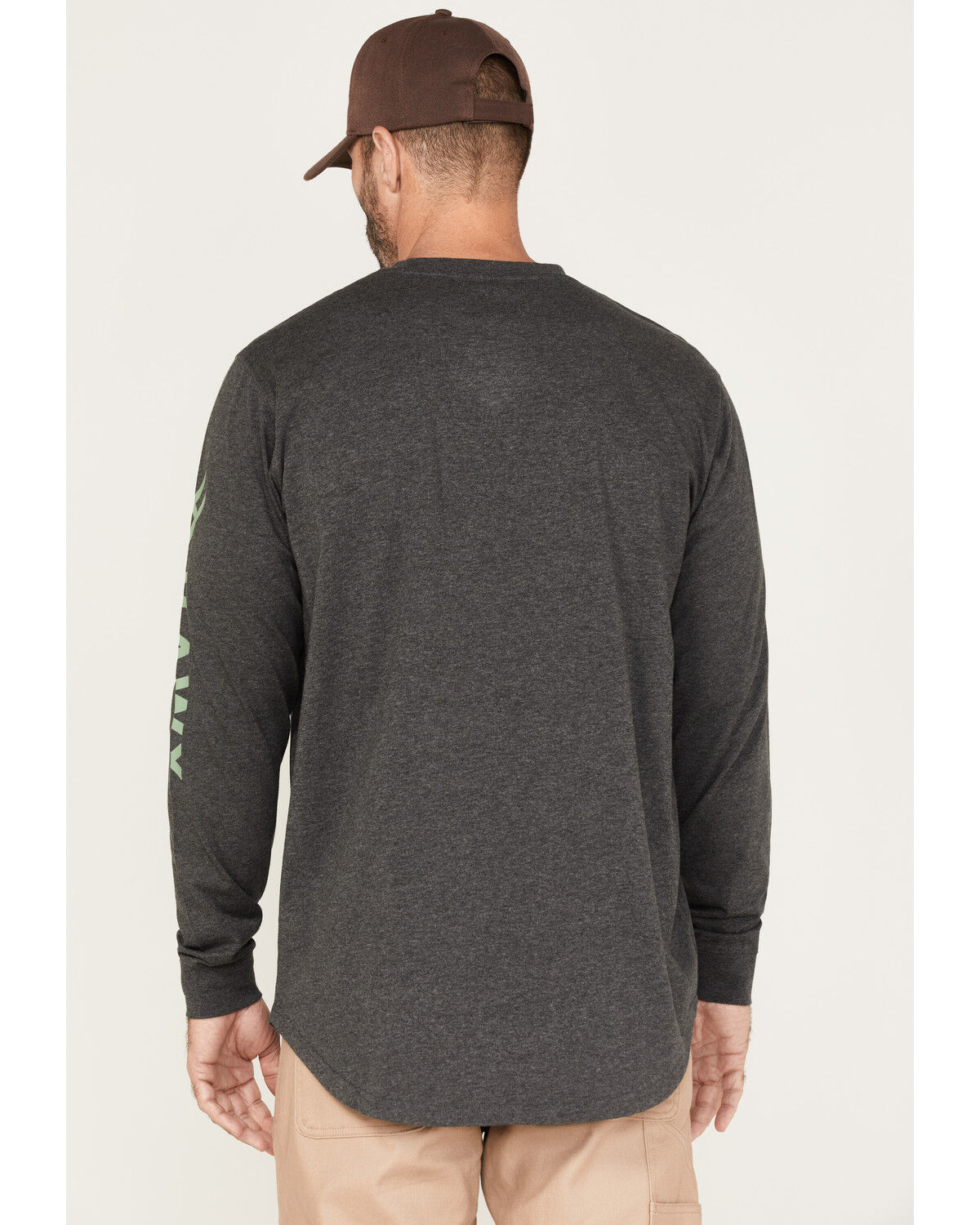 Image #4 - Hawx Men's Logo Graphic Work T-Shirt, Dark Grey, hi-res
