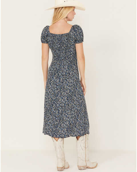 Image #4 - Idyllwind Women's Beth Smocked Midi Dress, Navy, hi-res
