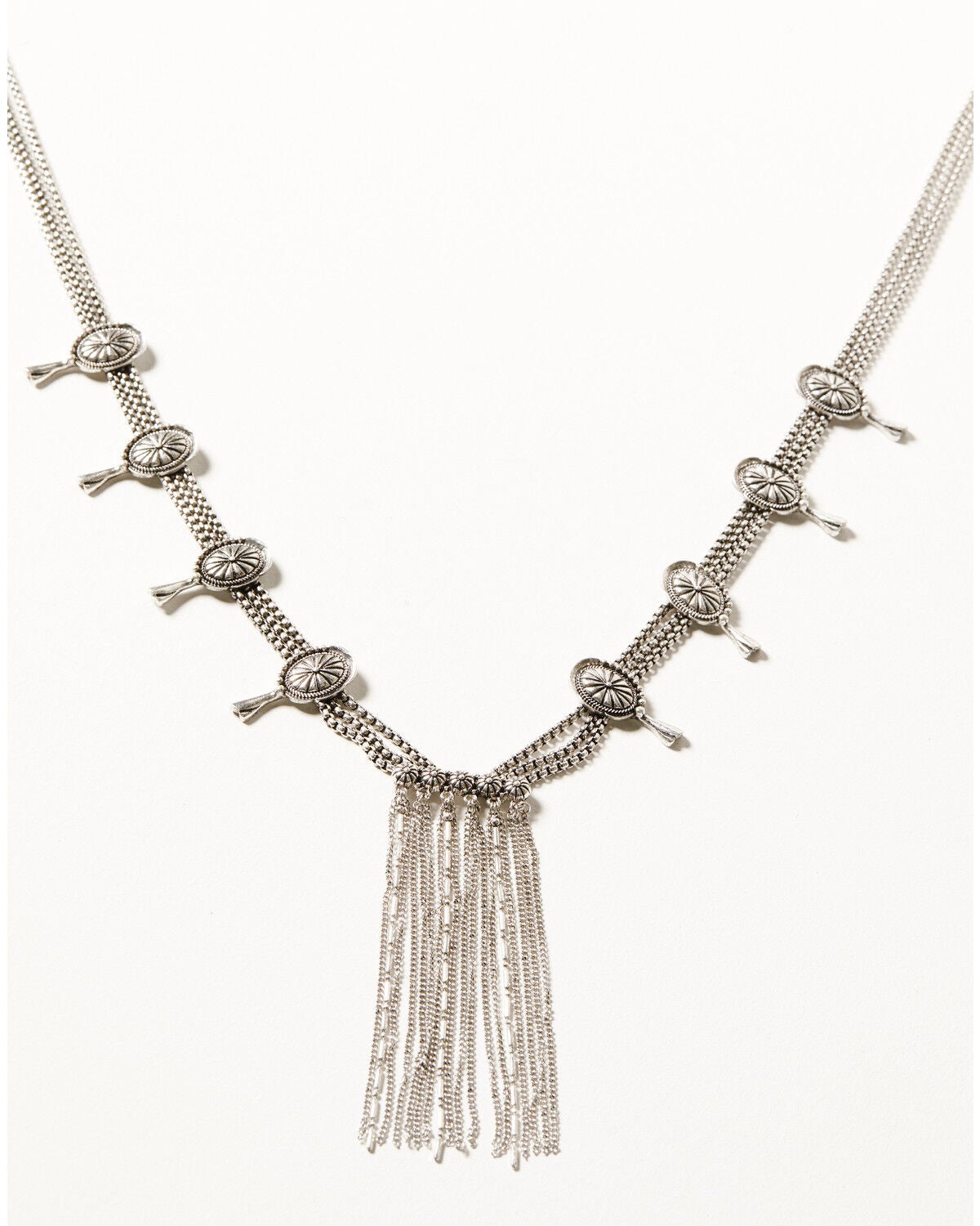 Shyanne Women's Desert Charm Concho Necklace, Silver, hi-res