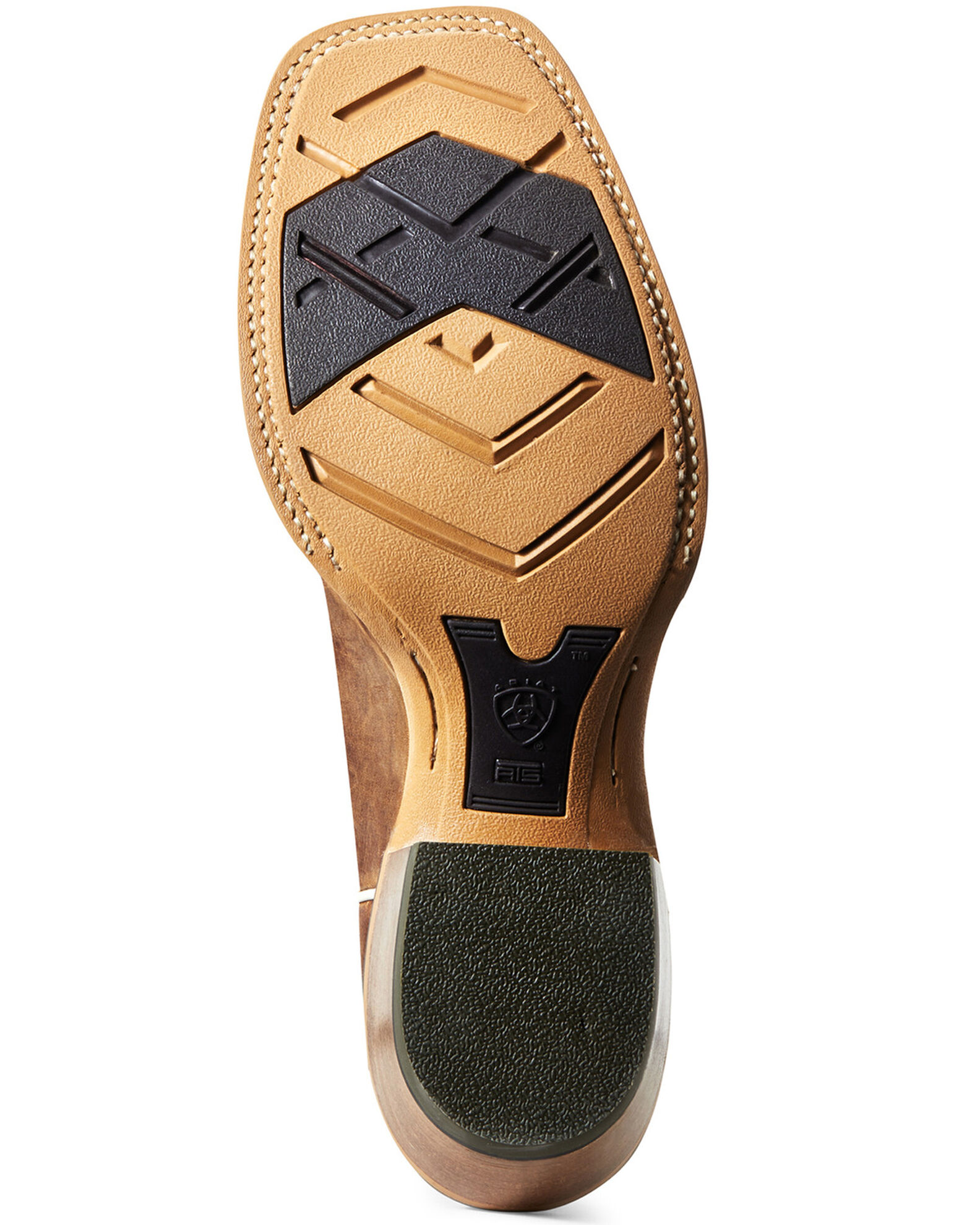 Image #5 - Ariat Men's Wildstock Real Deal Western Performance Boots - Broad Square Toe, Brown, hi-res