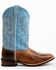 Image #2 - Laredo Women's Darla Embroidered Burnished Leather Western Performance Boots - Broad Square Toe, Light Blue, hi-res