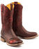 Tin Haul Women's Monster Cherry Western Boots - Wide Square Toe, Red, hi-res