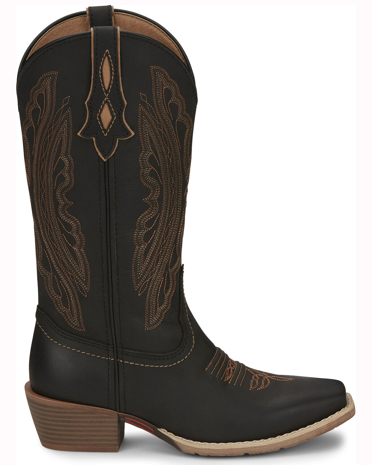 black square toe cowgirl boots
