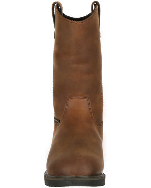 Image #4 - Georgia Boot Men's Suspension System Waterproof Western Work Boots - Soft Toe, Brown, hi-res