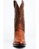 Image #4 - El Dorado Men's Exotic Full-Quill Ostrich Skin Western Boots - Medium Toe, Cognac, hi-res