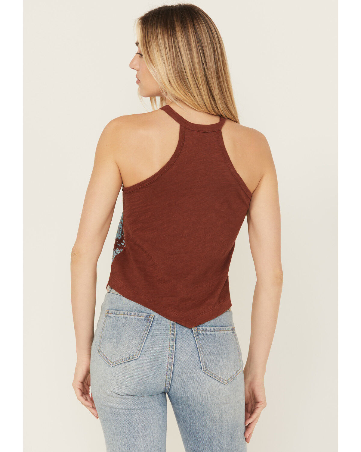 Image #4 - Shyanne Women's Bandana Print Halter Tank, Mahogany, hi-res