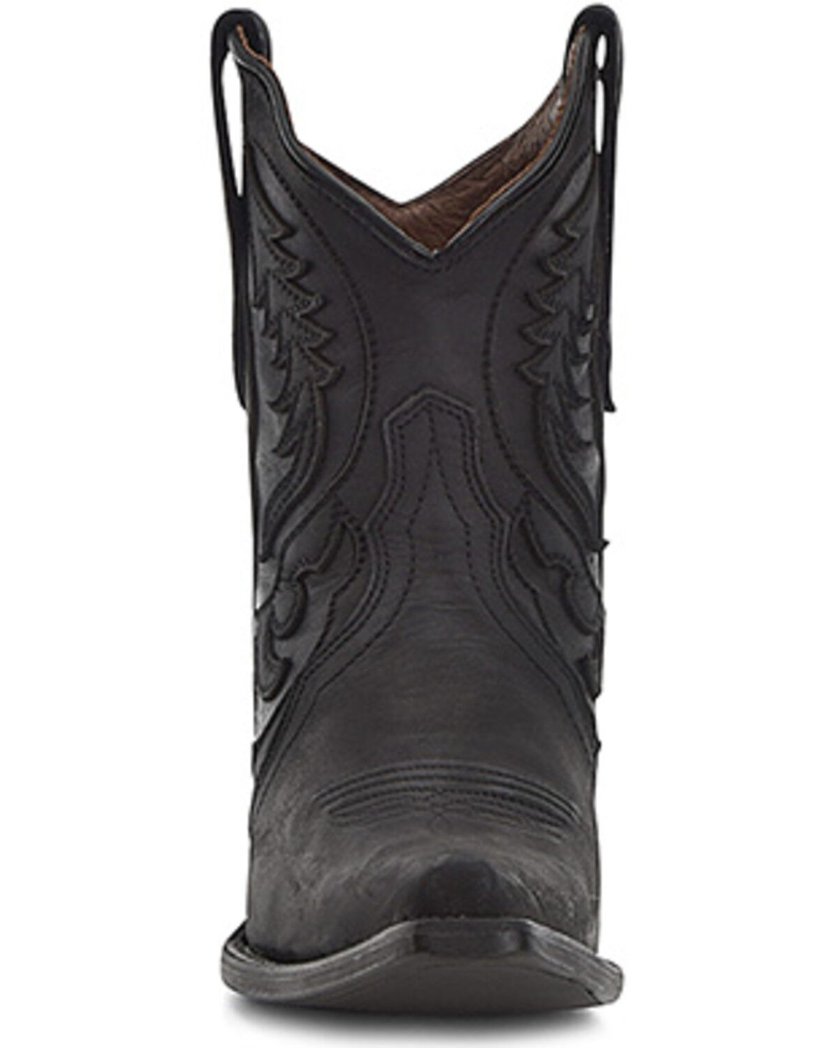 Image #3 - Circle G Women's Inlay Western Booties - Snip Toe, Black, hi-res