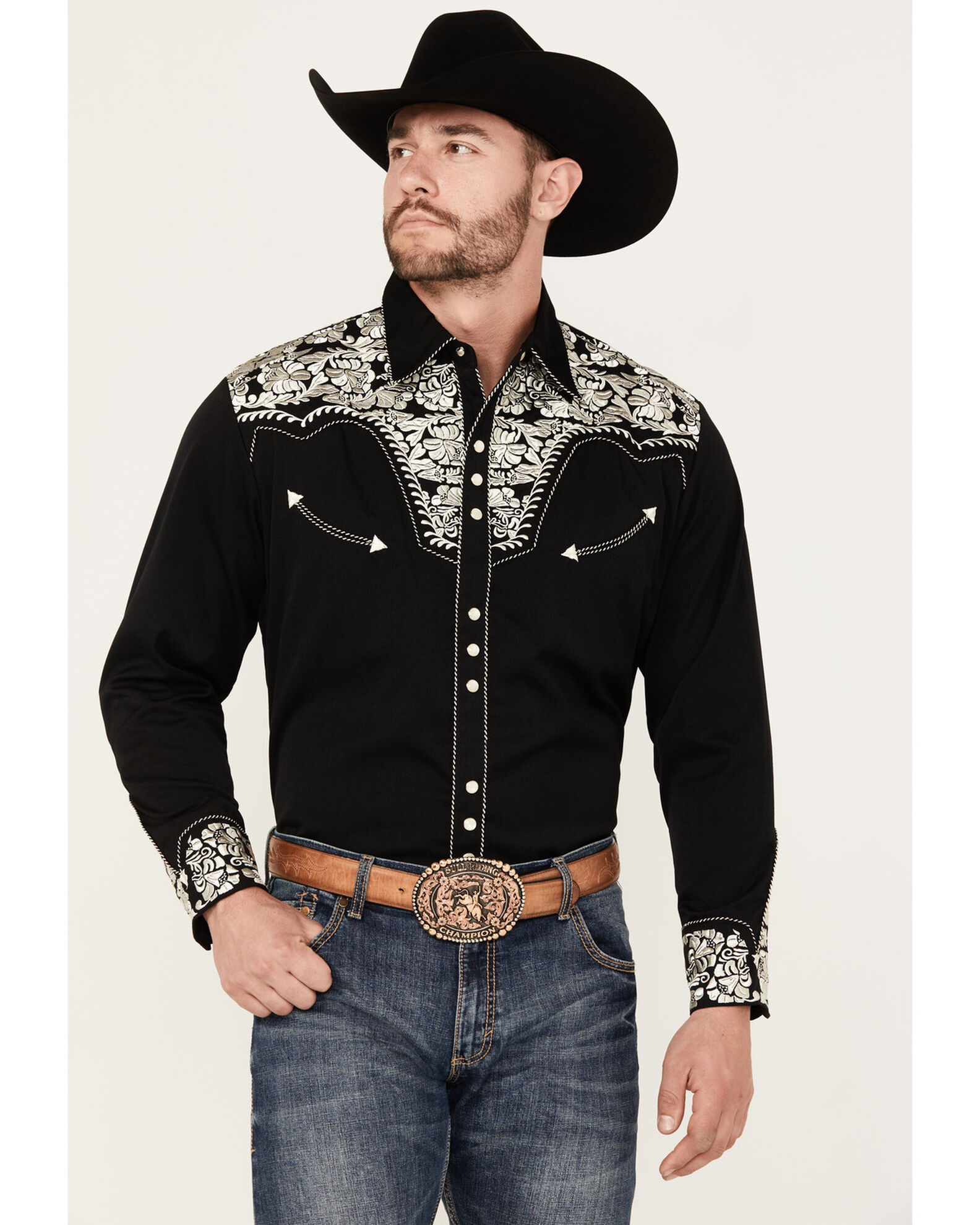 Mens pearl snap western shirts cheap
