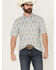 Image #1 - Ariat Men's Southwestern Striped Short Sleeve Performance Polo, , hi-res