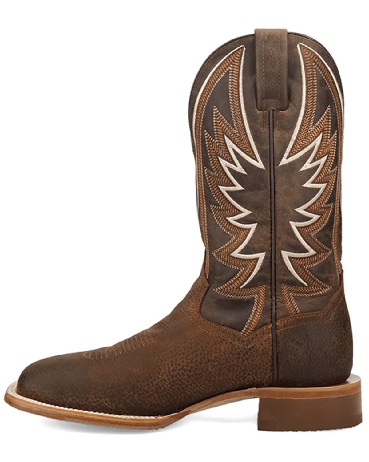 Image #3 - Dan Post Men's Boars Run Western Boots - Broad Square Toe, Rust Copper, hi-res