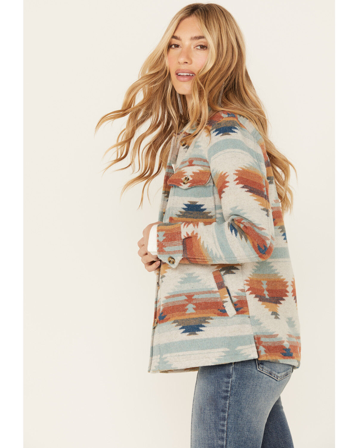 Image #2 - Idyllwind Women's Southwestern Print Jacquard Shacket, , hi-res