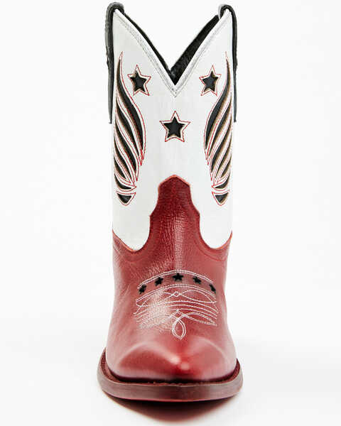 Image #4 - Idyllwind Women's Roadie Western Booties - Pointed Toe, Red, hi-res