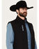 Image #2 - RANK 45® Men's Ralington Softshell Vest, Black, hi-res