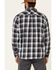 Image #4 - ATG by Wrangler Men's All Terrain Cabernet Plaid Long Sleeve Western Flannel Shirt , Red, hi-res