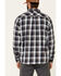 Image #4 - ATG by Wrangler Men's All Terrain Cabernet Plaid Long Sleeve Western Flannel Shirt, Red, hi-res