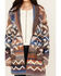 Image #3 - Idyllwind Women's Myhr Southwestern Print Cardigan, Indigo, hi-res