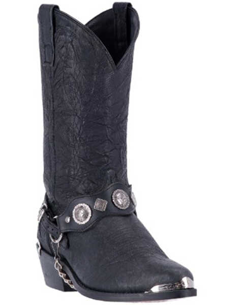 Dingo Men's Harness Western Boots - Pointed Toe, Black, hi-res