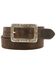 Image #1 - Cody James Men's Boxed Arrow Buckle Belt, Brown, hi-res