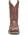 Image #4 - Double H Men's Cody Pull-On Work Boots - Steel Toe, Brown, hi-res