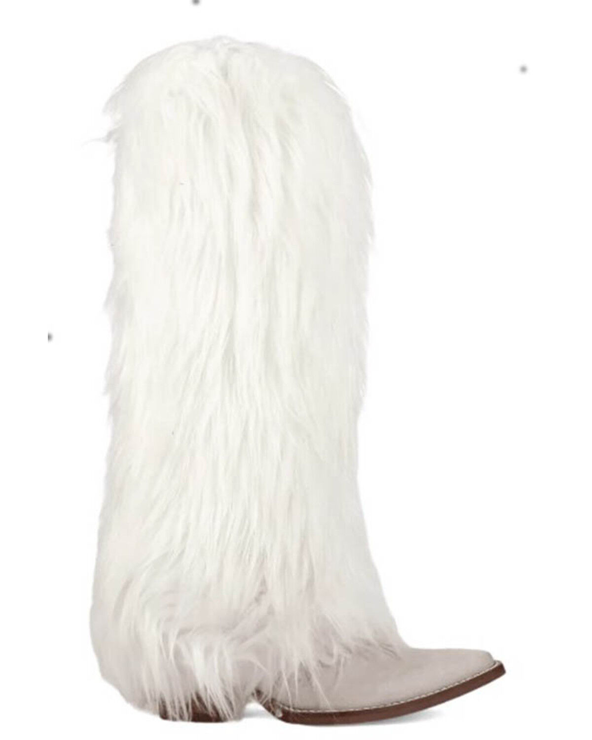 Image #2 - Dingo Women's Snuggles Faux Fur Fashion Boots - Snip Toe, White, hi-res