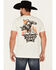 Image #1 - Rodeo Time Men's Rope Short Sleeve Graphic T-Shirt, White, hi-res